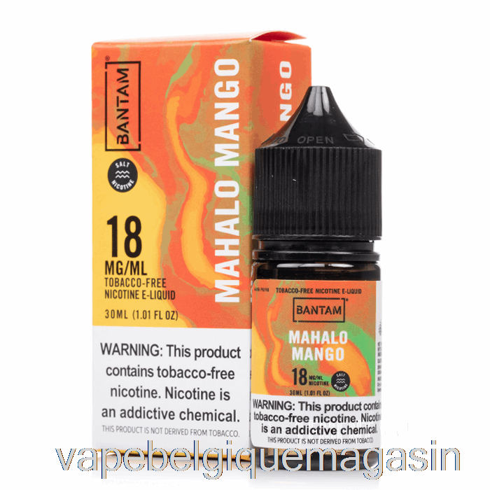 Jus De Vape Sels De Mangue Mahalo - Bantam Vape - 30ml 18mg